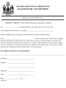 Form St-p-69 - Resale Certificate Maine Revenue Services Sales/excise Tax Division