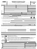 Form 2350 - Application For Extension Of Time To File U.s. Income Tax Return - 2015
