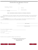 Form Ao 249 - Drug Offender's Reinstatement Of Federal Benefits - United States District Court