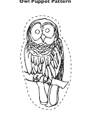 Owl Puppet Pattern Template