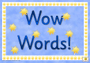 Wow Words Poster Template