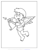 Cupid Coloring Sheet