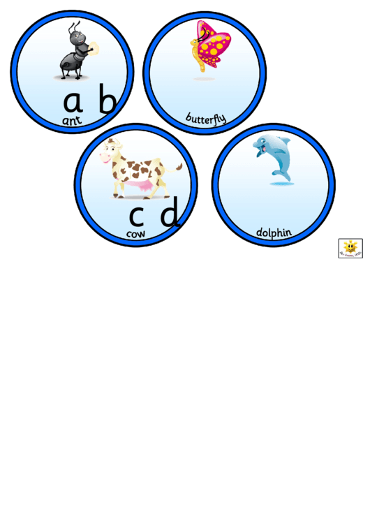 Alphabet Chart Animals Printable pdf