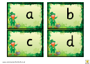 Irish Themed Lower Case Alphabet Cards Template