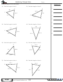 Identifying Triangle Sides - Geometry Workshweet With Answer Key