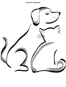 Dog Cat Silhouette Template
