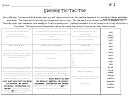 Spelling Tic-tac-toe - Spelling Worksheet Template