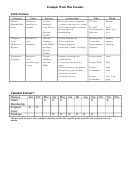 Example Work Plan Formats Template