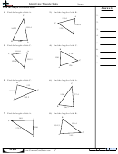 Identifying Triangle Sides Math Worksheet With Answers