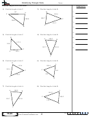 Identifying Triangle Sides Math Worksheet With Answers