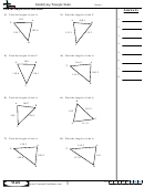 Identifying Triangle Sides Math Worksheet - With Answers