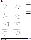 Identifying Triangle Sides Math Worksheet - With Answers