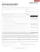 Form 295 - Fee Transmittal For State Of Michigan District Or Municipal Court Offices
