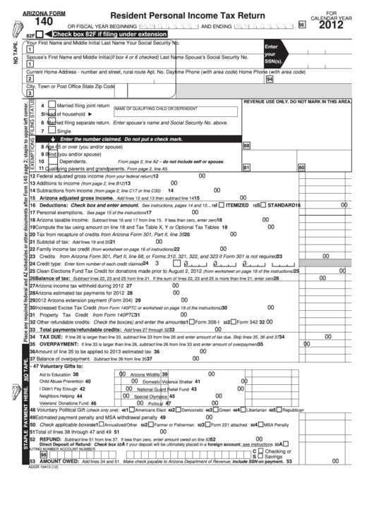 Arizona Free Fillable Tax Forms Printable Forms Free Online