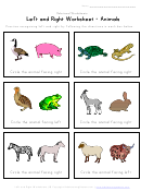 Left And Rights Worksheet - Animals