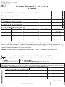 Form 0112ep - Colorado Estimated Tax - Corporate Worksheet - 2014