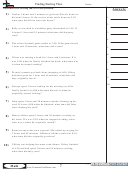 Finding Starting Time - Math Worksheet With Answers
