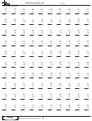 Subtraction Drills (9s) - Subtraction Worksheet With Answers Printable pdf