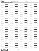 Division Drills (6s) - Division Worksheet With Answers