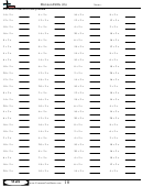 Division Drills (2s) - Division Worksheet With Answers