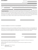 Form S-127 - Assignment And Acknowledgement Of Notice Of Assignment - Wisconsin Department Of Revenue