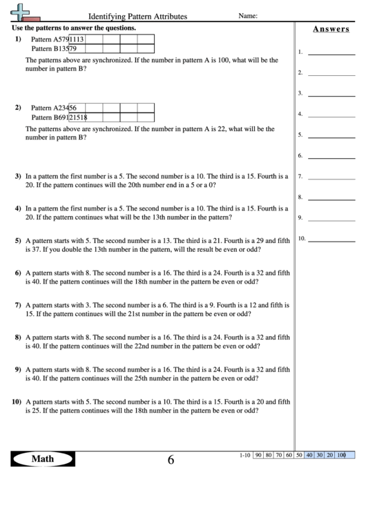 identifying-pattern-attributes-pattern-worksheet-with-answers