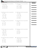 Finding Equivalent Expression With Negative Numbers - Math Worksheet With Answers