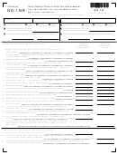 Fillable Schedule Nd-1nr - Tax Calculation For Nonresidents And Part-Year Residents - 2012 Printable pdf