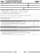 Form 3806 - Los Angeles Revitalization Zone Deduction And Credit Summary - 2011