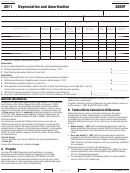 Form 3885p - Depreciation And Amortization - 2011