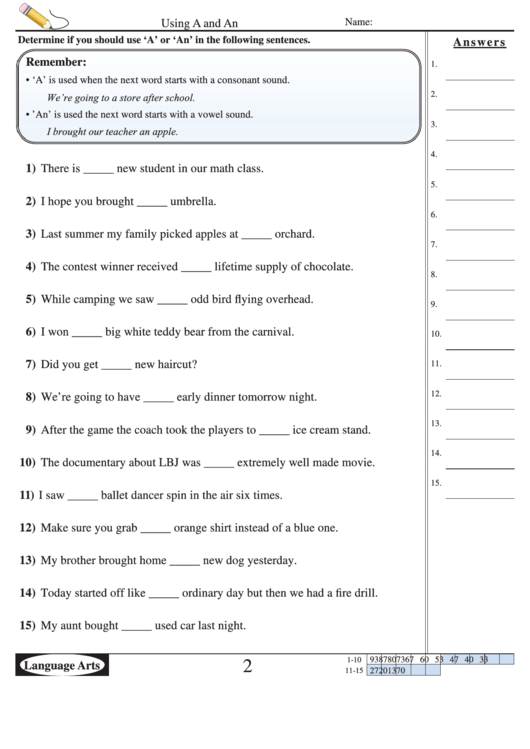 english assignment sheet