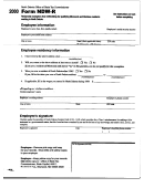 Form Ndw-r - Reciprocity Exemption From Withholding For Qualitying Minnesota And Montana Residents Working In North Dakota - 2000