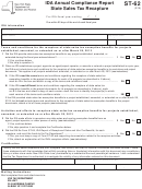 Form St-62 - Annual Compliance Report Sales Tax Recapture