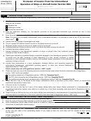 Fillable Schedule S (Form 1120-F) - Operation Of Ships Or Aircraft Under Section 883 - 2012 Printable pdf