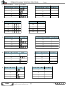 Filling In Frequency Table From Tally Marks - Math Worksheet With Answers