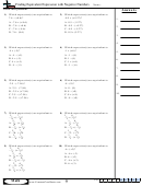 Finding Equivalent Expression With Negative Numbers - Math Worksheet With Answers