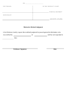 Legal Pleading Template: Motion For Default Judgment