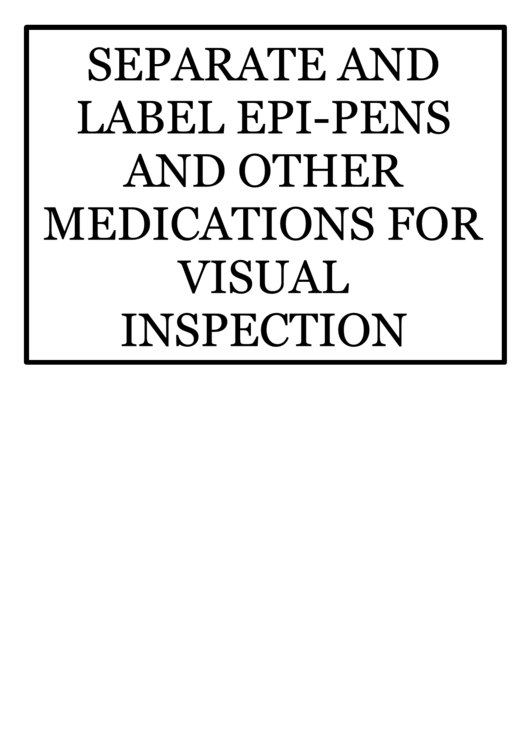 Tsa Medication Sign printable pdf download