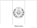 Afghanistan Flag Template