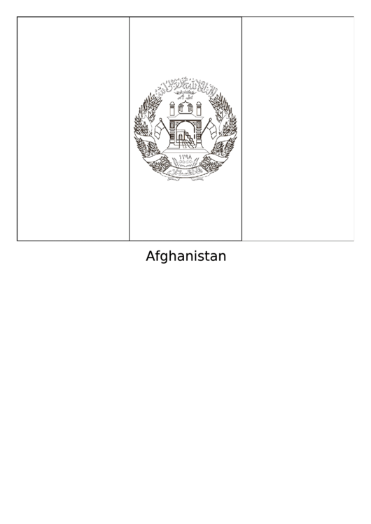 Afghanistan Flag Template Printable pdf