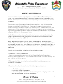 Chowchilla Police Report Request Form
