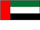 United Arab Emirates Flag Template