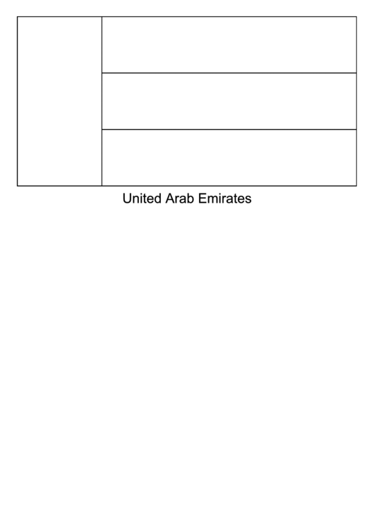 United Arab Emirates Flag Template