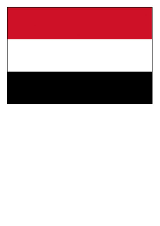 Yemen Flag Template