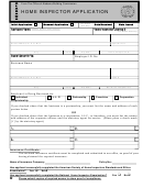 Home Inspector Application Form
