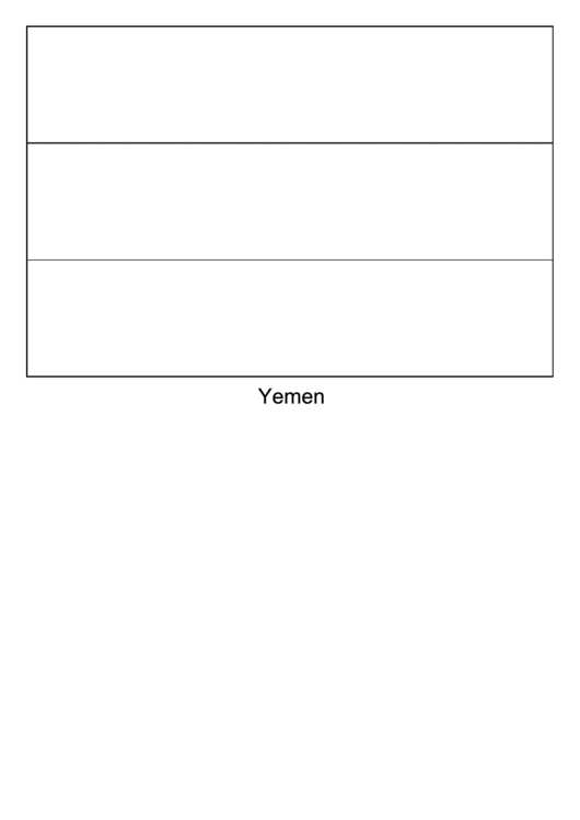 Yemen Flag Template
