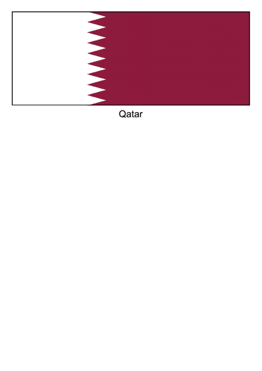 Qatar Flag Template