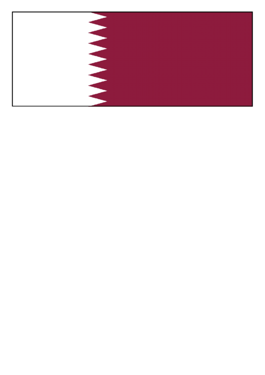 Fillable Qatar Flag Template Printable pdf