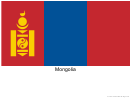 Mongolia Flag Template