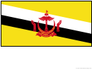 Brunei Flag Template